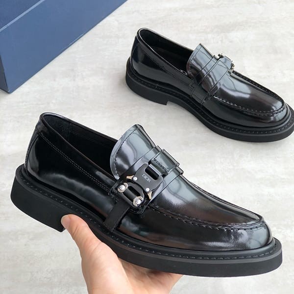 ☆Super popular☆ Dior replica EVIDENCE smooth calfskin loafers 3LO123ZGK_H969