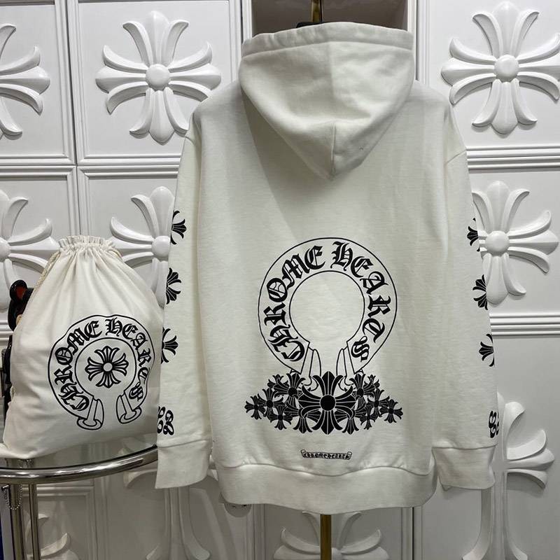 Chrome Hearts Hoodie Replica Horseshoe & Floral Cross Kuv40108 Sold Out