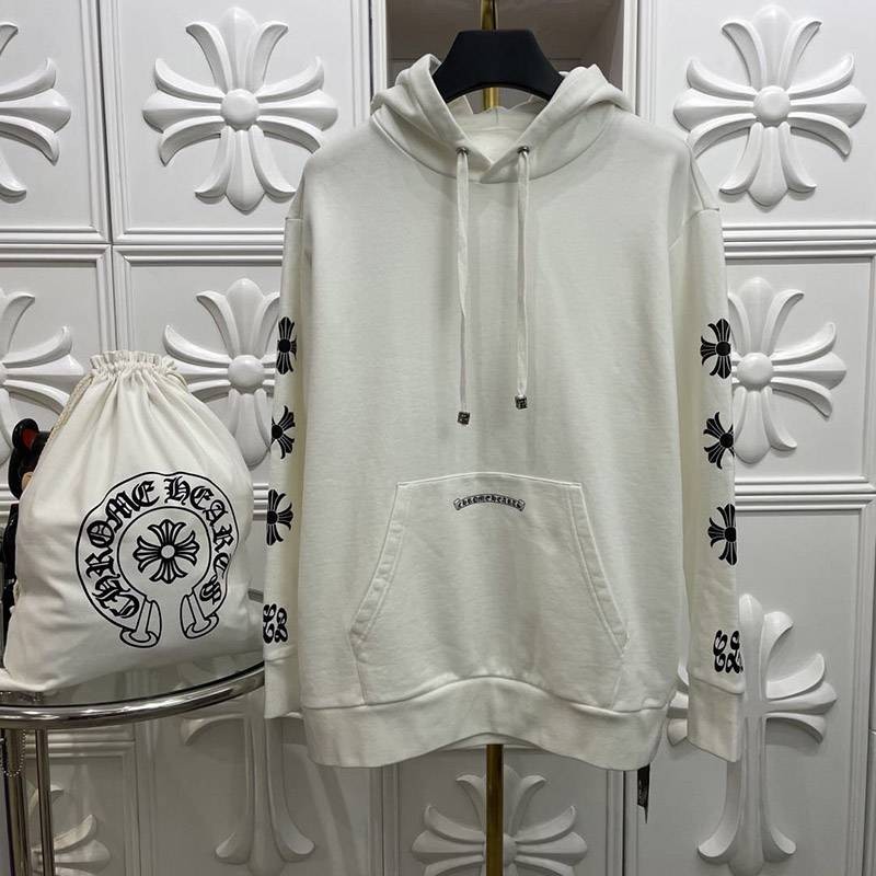 Chrome Hearts Hoodie Replica Horseshoe & Floral Cross Kuv40108 Sold Out