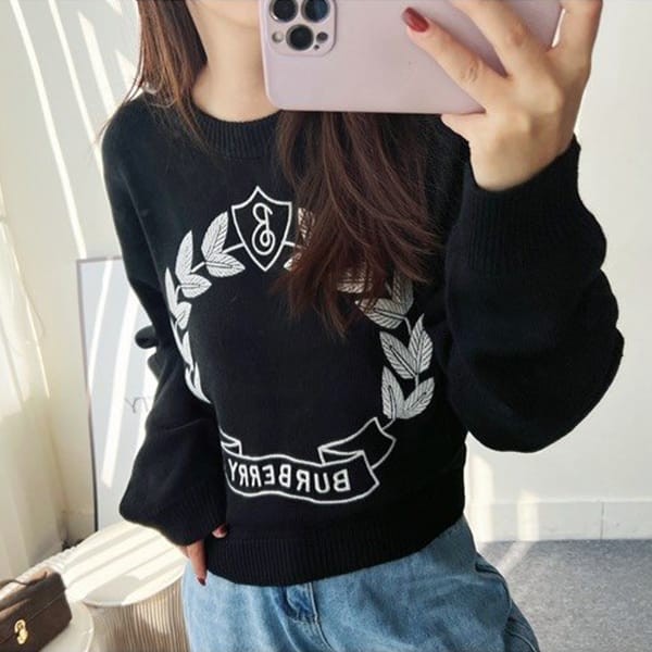 Extremely rare! Burberry replica Oak Leaf Crest wool cashmere sweater Baf01493