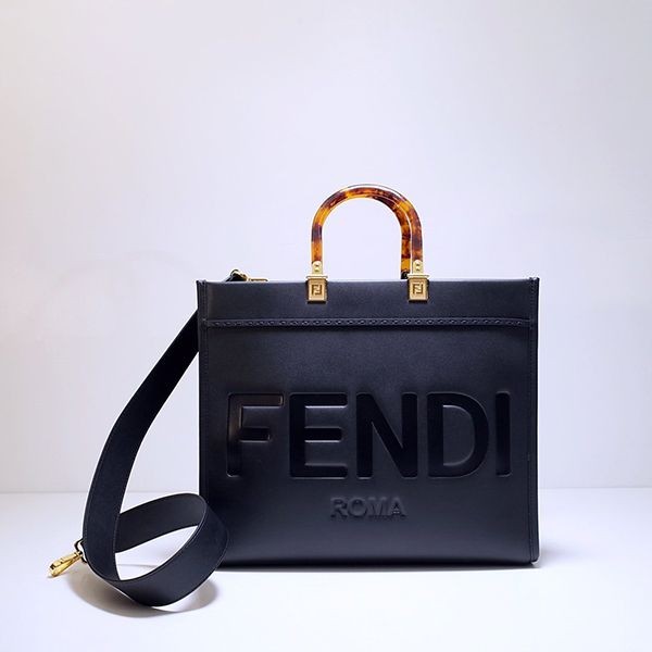 Rare Fendi Replica Sunshine Logo Shopping Tote Bag few02431