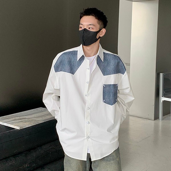 Maison Margiela patchwork shirt replica Mab14962