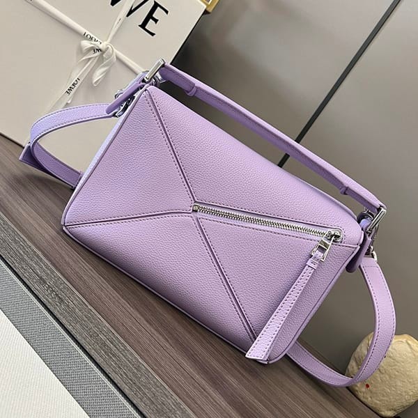 Recommended Loewe Satin Calf Puzzle Edge Shoulder Bag Replica Small lom10422