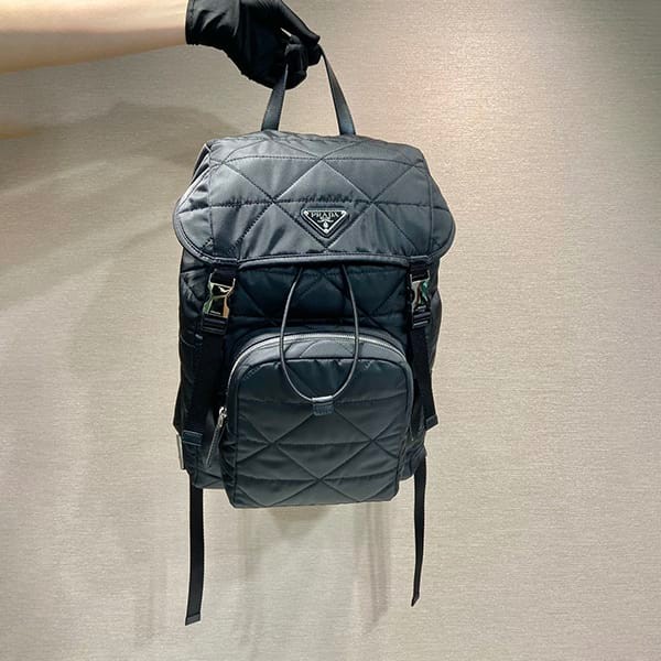 Attention ★ Replica Prada Re-Nylon Topstitched Backpack 2VZ1352DGW