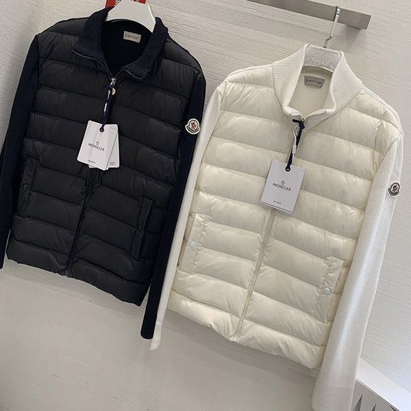Moncler knitted cuff down jacket with the best texture, fake moy49991