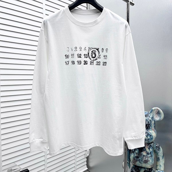 Maison Margiela Replica Numbers Cotton Crew Neck Sweatshirt Maq07469 Maison Margiela Replica Numbers Cotton Crew Neck Sweatshirt Maq07469