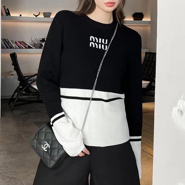 New design Miu Miu wool crew neck sweater replica myt99138