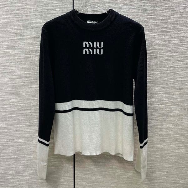New design Miu Miu wool crew neck sweater replica myt99138