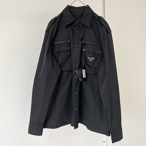 Super popular Prada Le Nylon fake triangle logo coach jacket puw29166