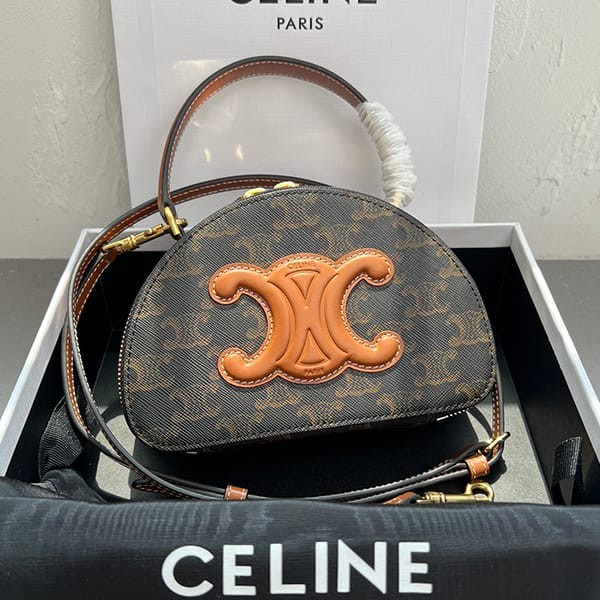 New design Celine replica Triomphe half moon case bag 10K642ECM04LU New design Celine replica Triomphe half moon case bag 10K642ECM04LU