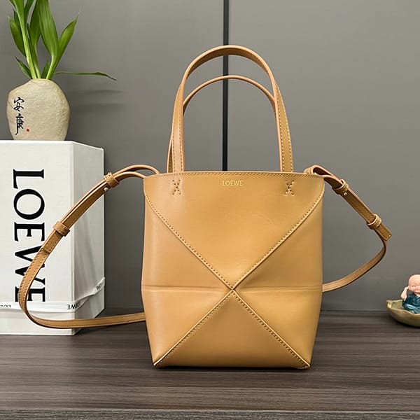 Perfect gift: Loewe Puzzlefold Tote Mini Shoulder Bag, fake loh31305