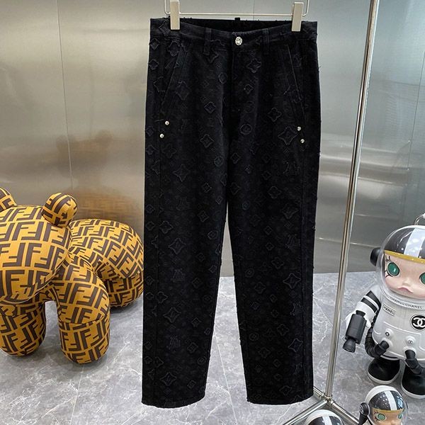 Secured Chrome Hearts Horseshoe Leggings Replica Black Kud17597