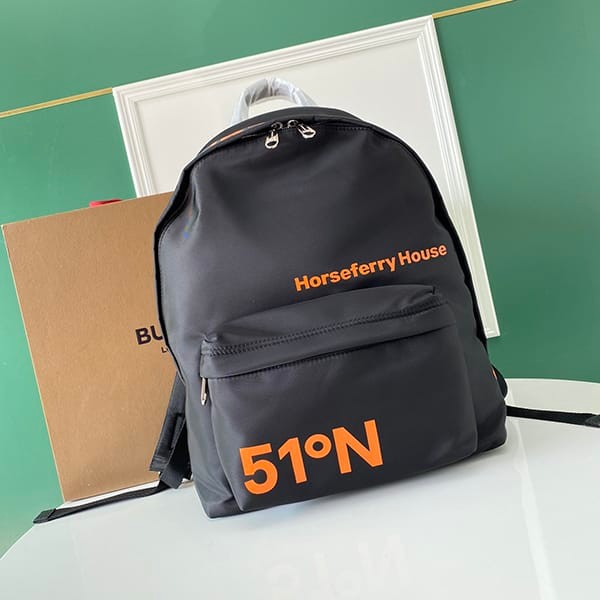 Extremely rare! Burberry coordinated print nylon backpack replica 80648571