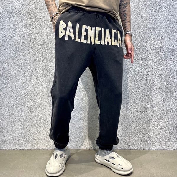 Rare Balenciaga logo embroidered track pants replica bak56492 Rare Balenciaga logo embroidered track pants replica bak56492