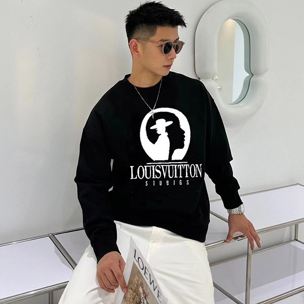 Free shipping Louis Vuitton fake printed sweatshirt vut60346 Free shipping Louis Vuitton fake printed sweatshirt vut60346