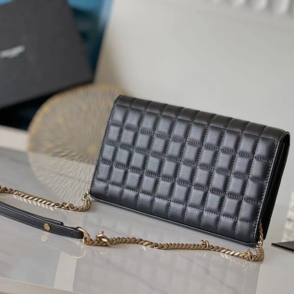 Recommended Saint Laurent Replica Lambskin Chain Wallet Say82987