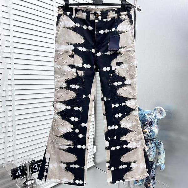 Louis Vuitton Monogram Tailored Denim Pants Fake vuq65935