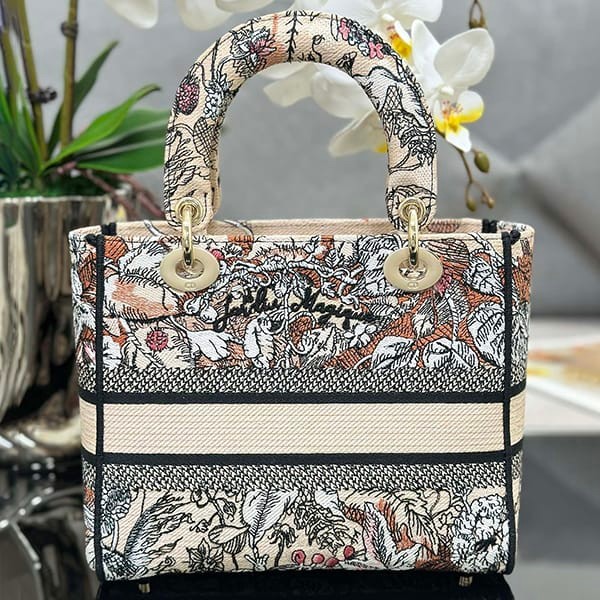 Attention ★ Lady Dior Copy D-LITE Shoulder Bag Medium ded63785