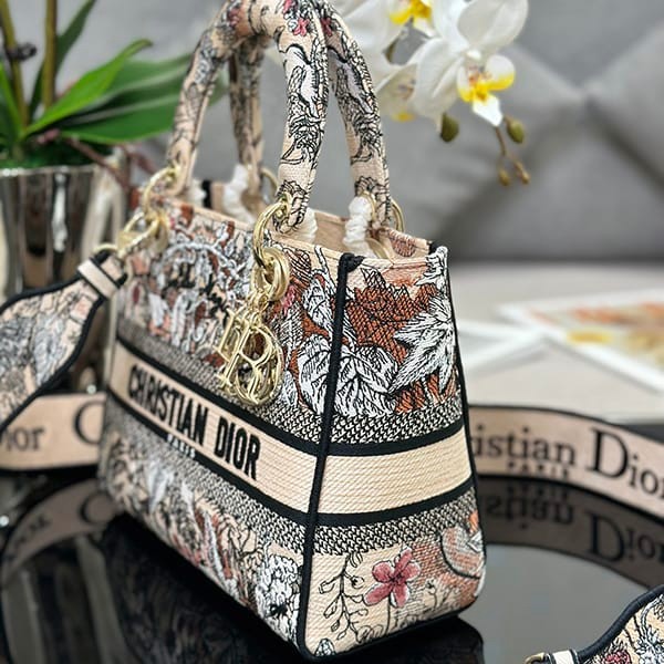 Attention ★ Lady Dior Copy D-LITE Shoulder Bag Medium ded63785