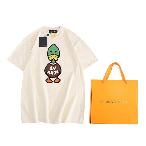 Louis Vuitton Replica x Nigo Intarsia Jacquard Duck Short Sleeve Crew Neck vut11544 Louis Vuitton Replica x Nigo Intarsia Jacquard Duck Short Sleeve Crew Neck vut11544