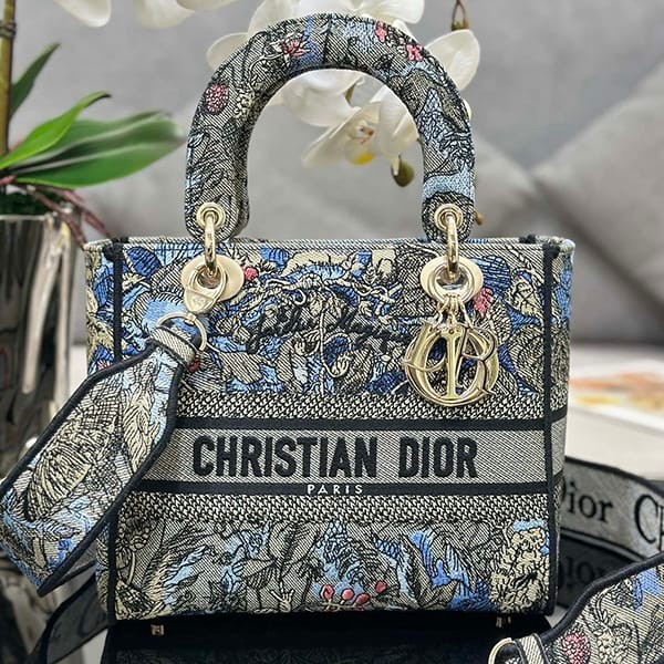New design Lady Dior copy D-LITE shoulder bag medium dea84684