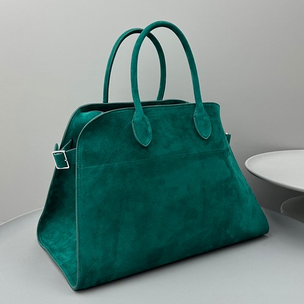 n-grade recommended The Row fake Margaux Soft Margaux 15 suede bag E688148