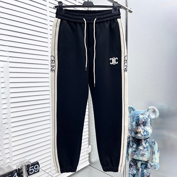 Celine logo print jersey pants replica Ceb05786