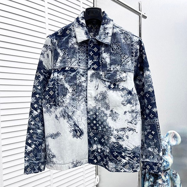 Louis Vuitton Monogram Denim Jacket Replica vuc24323