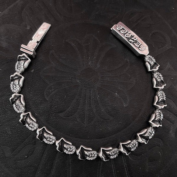 Free shipping Chrome Hearts Lip & Tongue Charm Bracelet Replica Kuu01453