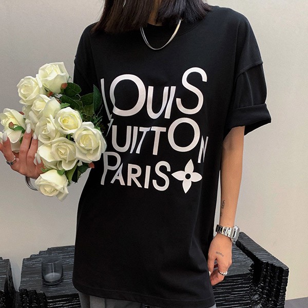 Very popular! Louis Vuitton graphic crew neck T-shirt replica vud46320 Very popular! Louis Vuitton graphic crew neck T-shirt replica vud46320
