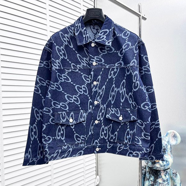 Gucci Horsebit Denim Jacket Replica guo58760