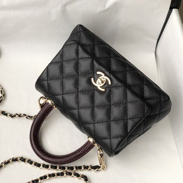 Chanel Top Handle Flap Bag Fake Mini Attention-grabbing! shi98753