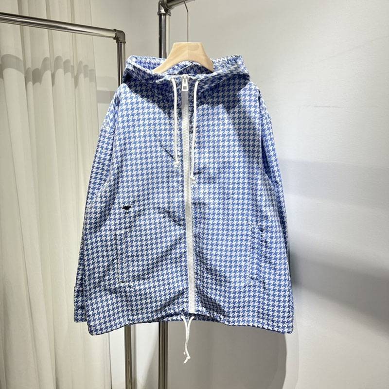 Very popular: Dior replica hooded zip-up windproof jacket dem38158 Very popular: Dior replica hooded zip-up windproof jacket dem38158