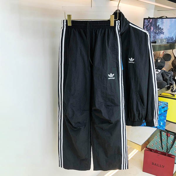 Balenciaga Adidas Replica Track Pants Black 712283TNQ221000