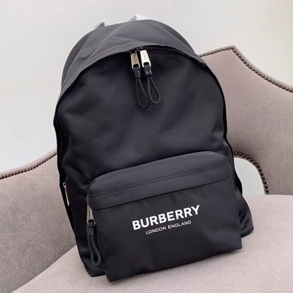 Burberry replica logo print nylon backpack Bar82094, very popular worldwide