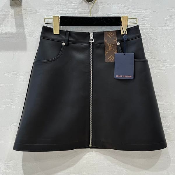☆Super popular☆Louis Vuitton leather mini skirt replica vum86487