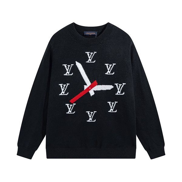 23 Autumn/Winter Pre-Louis Vuitton Clock Intarsia Pullover Replica 1AA4HL