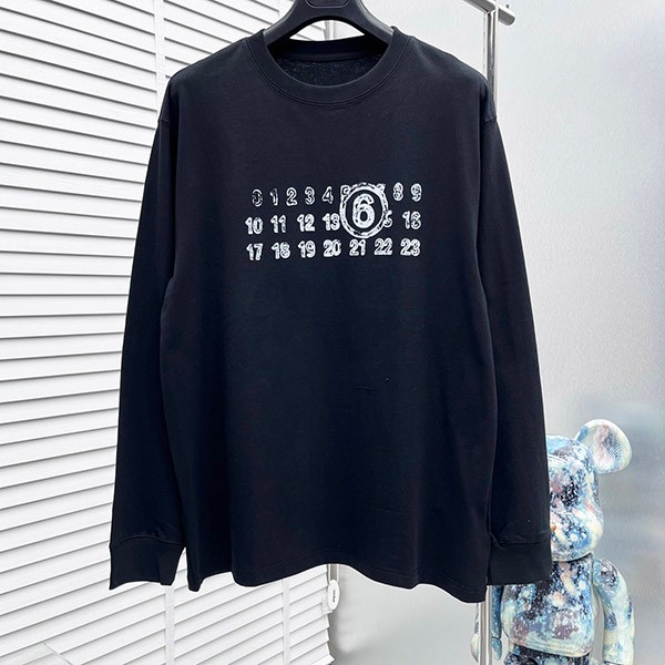 Maison Margiela Replica Numbers Cotton Crew Neck Sweatshirt Maz69502 Maison Margiela Replica Numbers Cotton Crew Neck Sweatshirt Maz69502