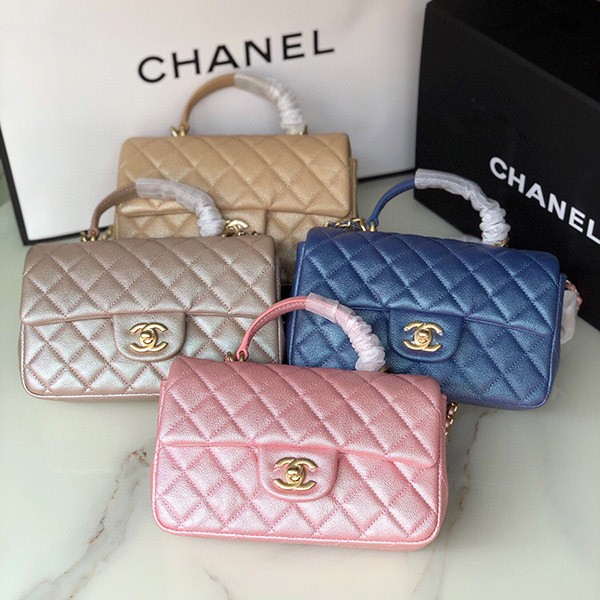 [Before it sells out] Chanel ★ Mini flap bag with top handle AS2431