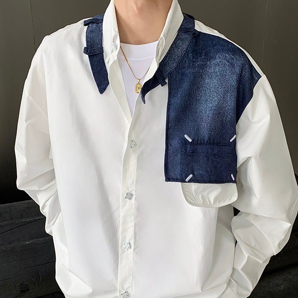 Not available in Japan! Replica Maison Margiela patchwork Reciclada shirt Mat80119