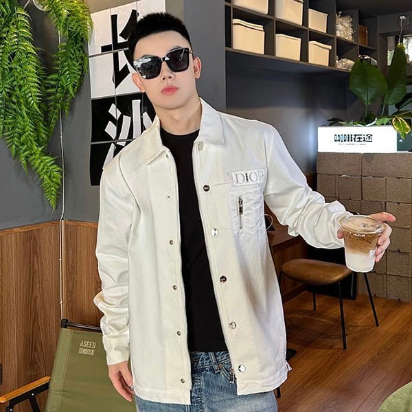 Perfect gift Dior replica AND SACAI overshirt denim jacket dee94445