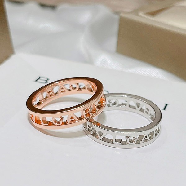 Cute Bulgari B.Zero1 Ring Replica 18K Watermark Logo Unisex 2 Colors Buh86342