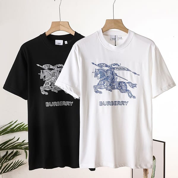 Free shipping Burberry replica embroidered EKD T-shirt Bad45736 Free shipping Burberry replica embroidered EKD T-shirt Bad45736