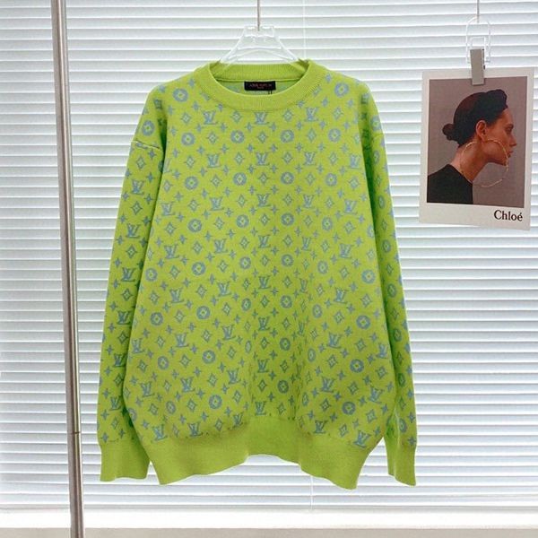 Hard to find Louis Vuitton Monogram Crew Neck Sweater Replica Unisex vuw70378