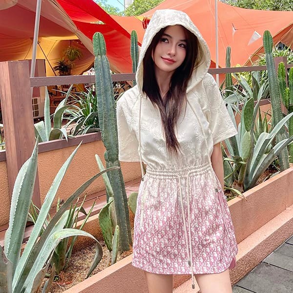 ☆Super popular☆Dior short hooded dress short sleeves copy deq89729