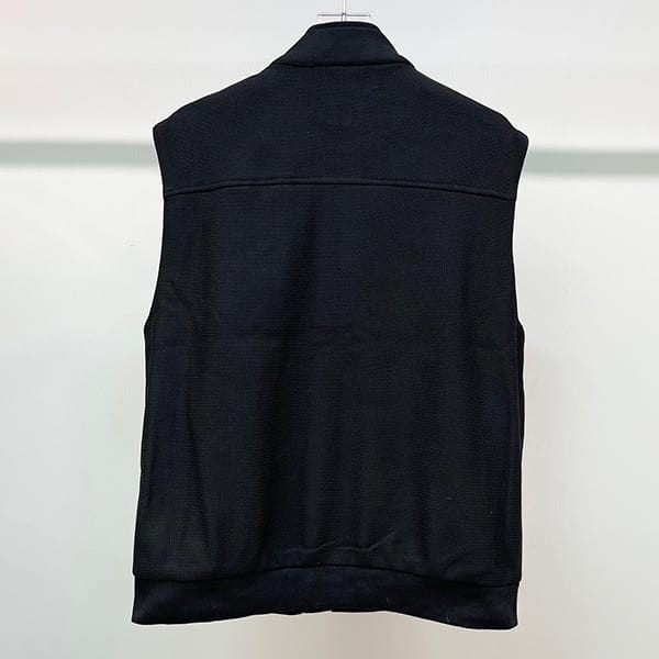 Free shipping Prada corduroy down vest black copy pub53456