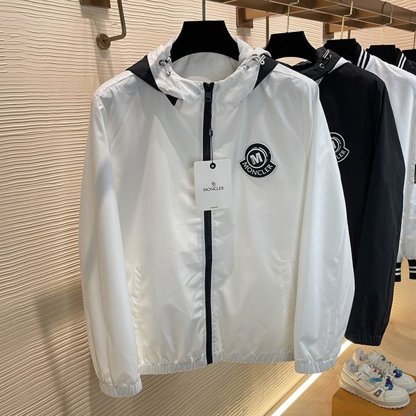 23 Autumn/Winter Pre-Moncler Replica Logo Embroidered Hooded Jacket mom32201