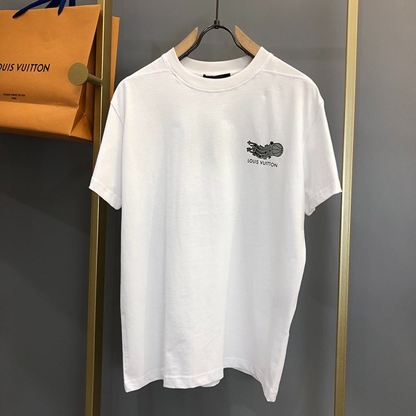 Competition Louis Vuitton T-shirt replica 21SS Floating LV Printed vut78473 Competition Louis Vuitton T-shirt replica 21SS Floating LV Printed vut78473