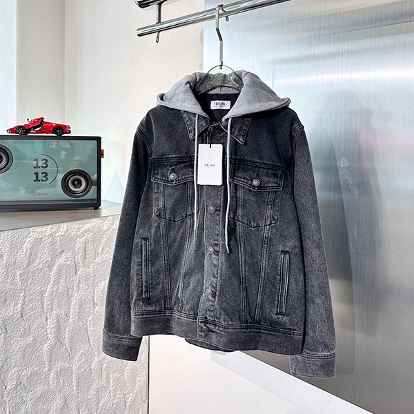 Celine Hooded Trucker Jacket Replica Cej09030