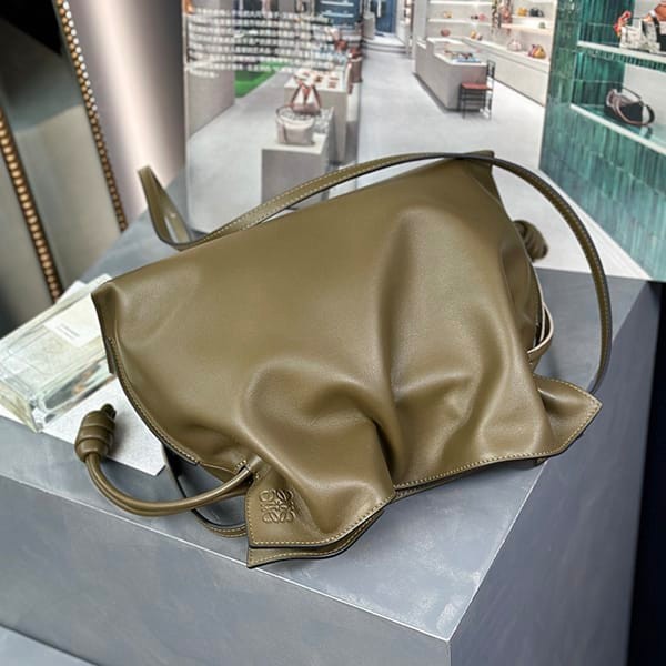 n grade recommended Loewe nappa calf flamenco clutch shoulder bag fake lot40470